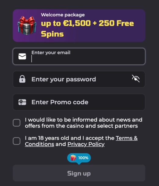 How to Register at LuckyCapone Casino